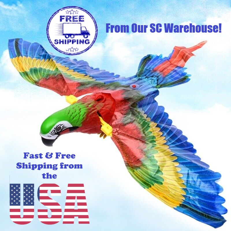 Electronic Interactive Flying Bird Cat Toy (Parrot) Hanging Pet Toy