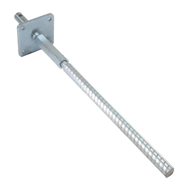 T-Pfostenträger zum Einbetonieren mit Dorn höhenverstellbar für Pfosten 11-14 cm