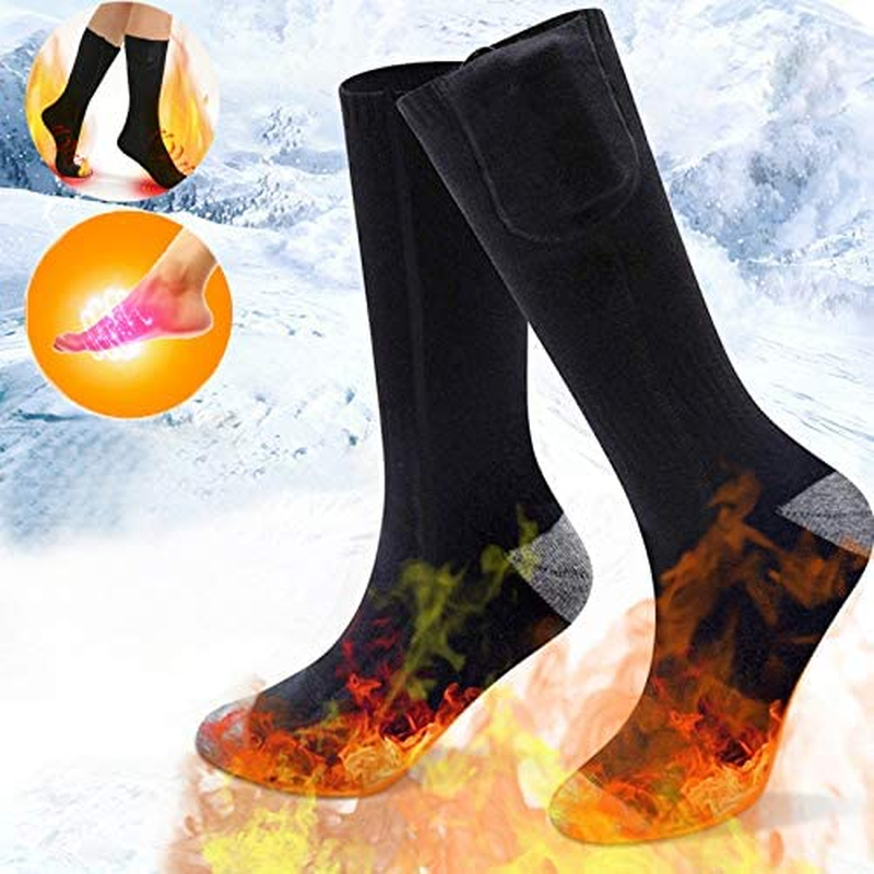 Electric Rechargeable Battery Heated Thermo Socks for Men Women Winter Warm  NEW