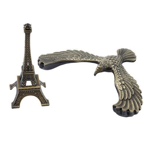 Eiffel Tower With Balance Eagle Bird Tabletop Decor Creative Gift