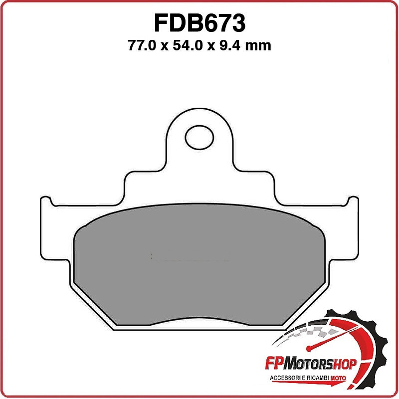 PASTIGLIE FRENI PER MOTO FDB673P APRILIA TUAREG RALLY 125 90>91 SUZUKI DR 600 S