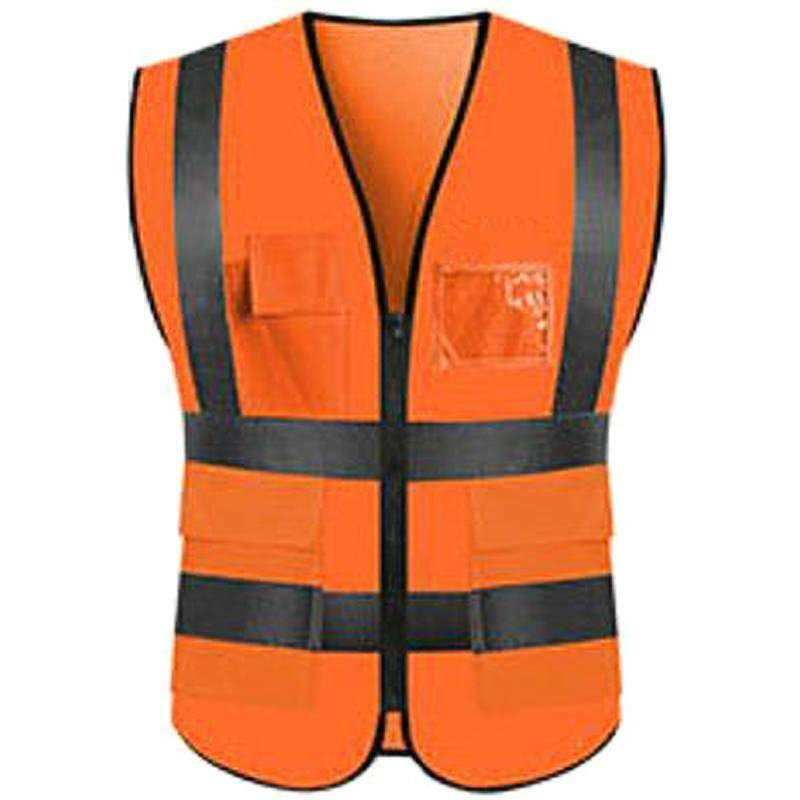 Mens Hi Vis Viz Visibility Safety Work Hoodie Jacket Coat Reflective Outwear US'