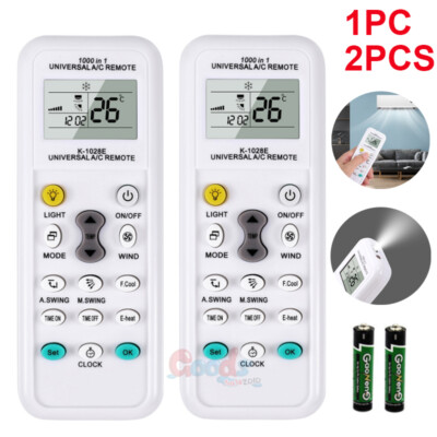 1/2x Universal A/C Air Conditioning LCD Remote Control for Multibrand over 1000