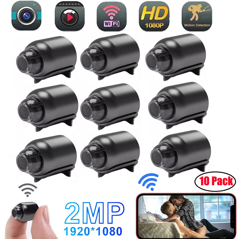 1-10PC Mini WiFi Camera HD Hidden Night Vision Camcorder Home Security Cam 1080P