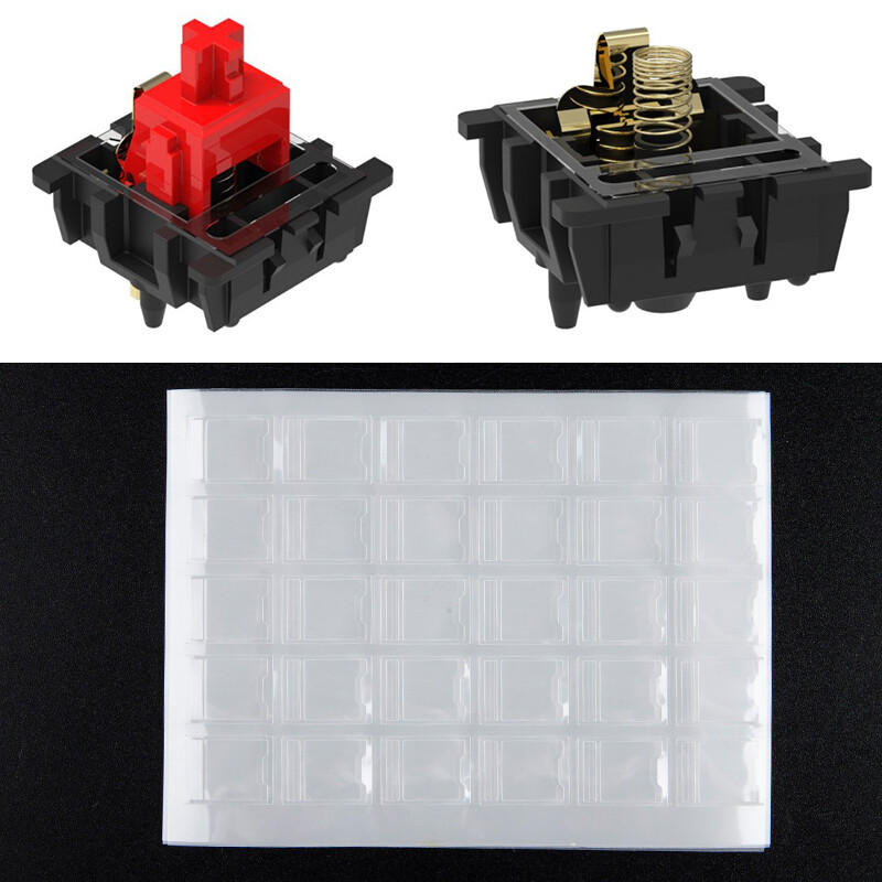 120Pcs/set Clear MX Switch Film For Mechanical Keyboard HTV Shaft Film Repa@-@