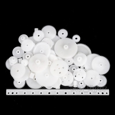 59pcs Plastic Gears Module 05 For Robotic Car Part Toy Hobby DIY Aircraft Hobby