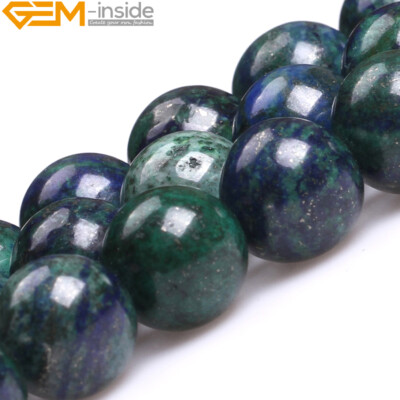 Wholesale Lapis Lazuli Malachite Stone Round Beads For Jewelry Making 15'' Dyed