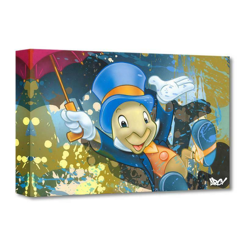 Arcy "jiminy Cricket" Disney Fine Art Limited Edition W Coa