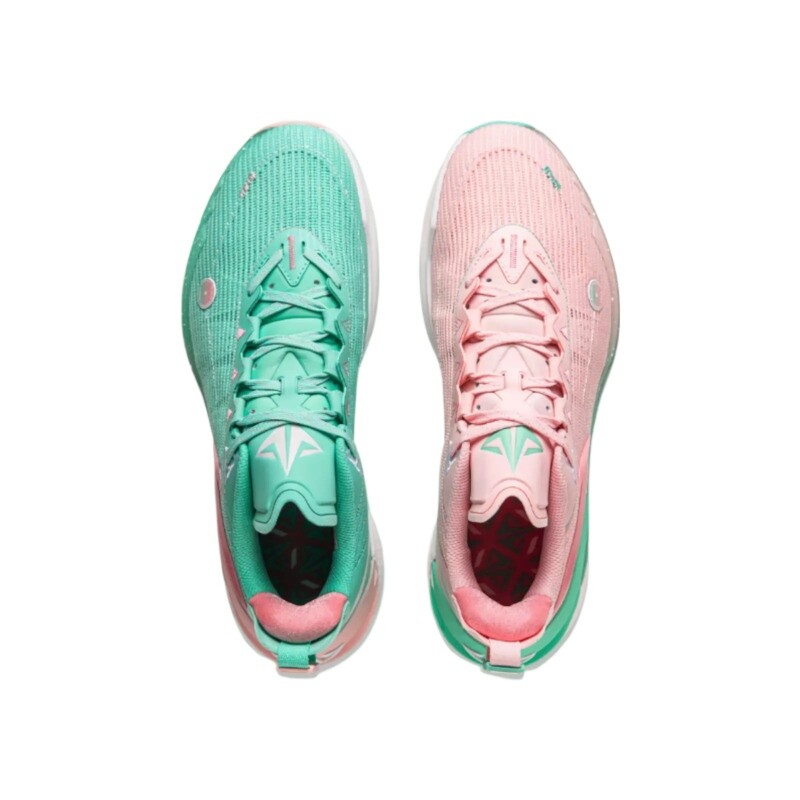 Pre-owned Li-ning Jb2 Jimmy Butler Miami Night Vice Basketball Shoes Abat081-17 In Pink Green