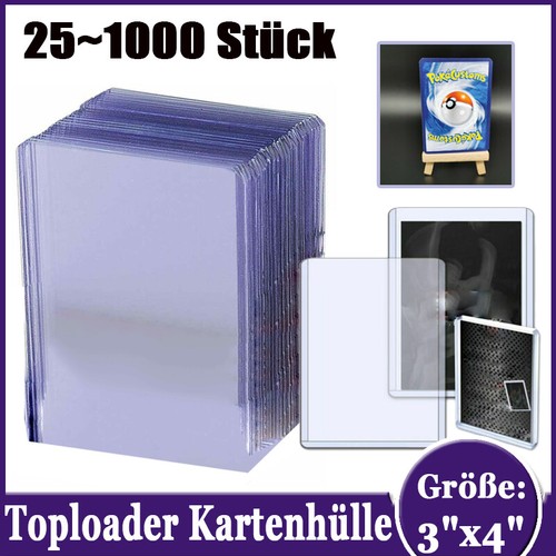251000 Stk Regular Toploader (3 4) Card Sleeves Karten Pokemon Magic Yugioh
