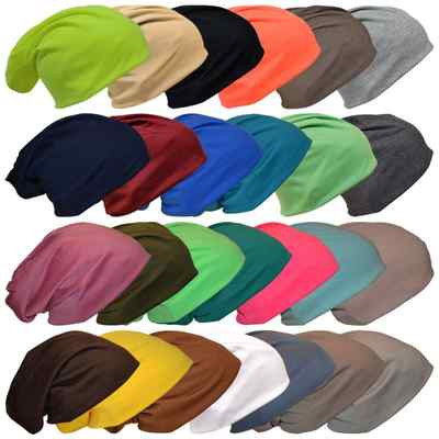 XXL Sommer Long Mützen Slouch Beanie Damen Herren Jersey Mütze Trend Unisex 