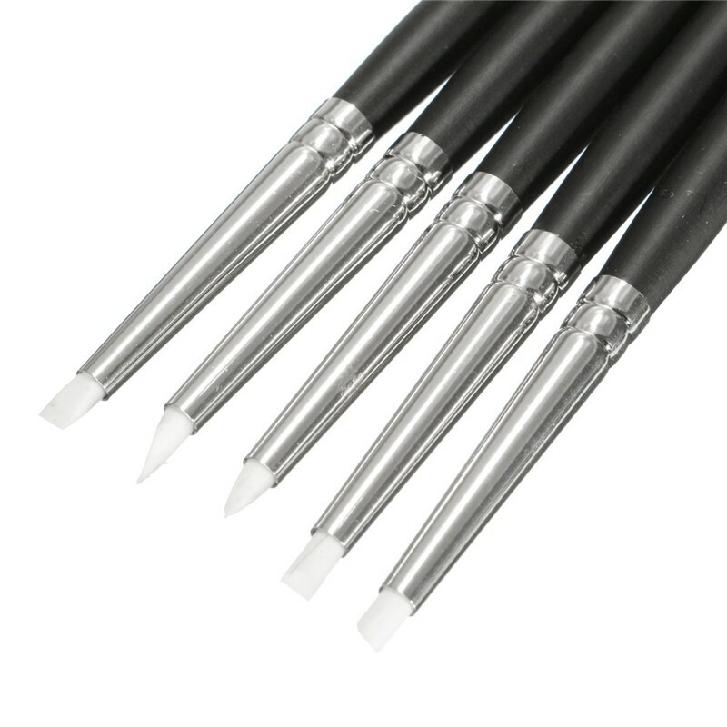 5Pcs 6 Inch Silicone Rubber Pen Clay Sculpture Pottery Carving Modeling  Clay