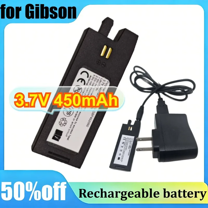 3.7V 450mAh for Gibson GBP-452050 GBP-042030 Guitar Auto Tuning System Battery w