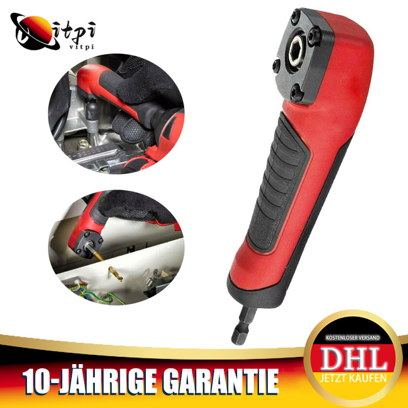 Bit Winkelaufsatz 90Â° Winkelgetriebe Winkelschrauber Vorsatz FÃ¼R Akkuschrauber