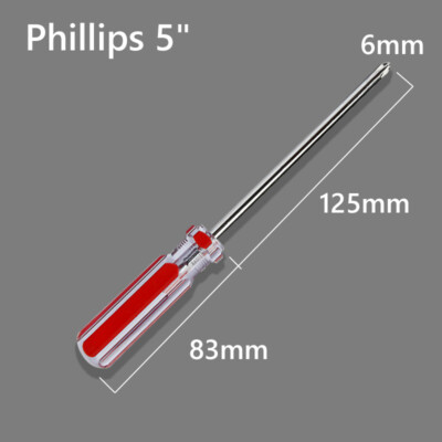 Phillips & Slotted Screwdriver 3'' - 6'' Long Hand Tools Non-Magnetic Screw Driver