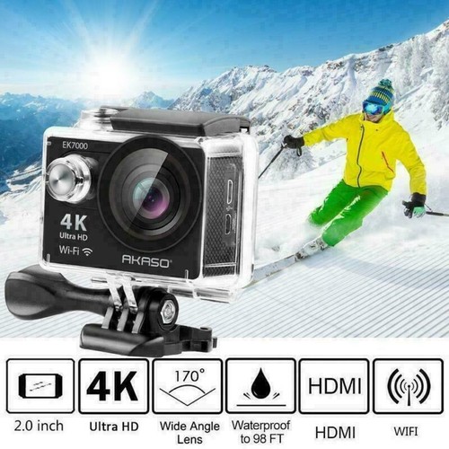2019 Akaso EK7000 2" LCD Screen WIFI Action Camera 4K Ultra HD DV