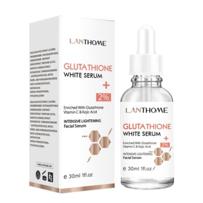 30ml Glutathione Face Serum Vitamin C Kojic Acid Whitening Brighten Hydrating
