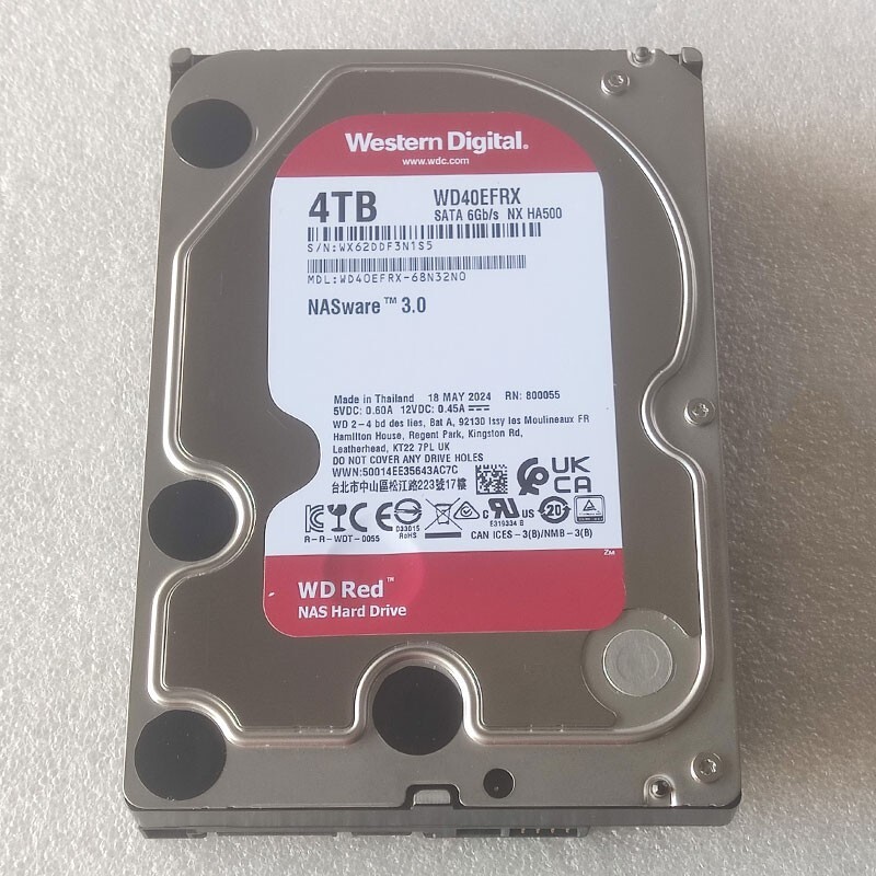 Western Digital Red WD40EFRX 4TB 3.5 Inch NAS HDD Warranty 1