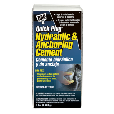 DAP Bondex QUICK PLUG Hydraulic & Anchoring CEMENT Watertight Seal ~ 5 lb ~14086