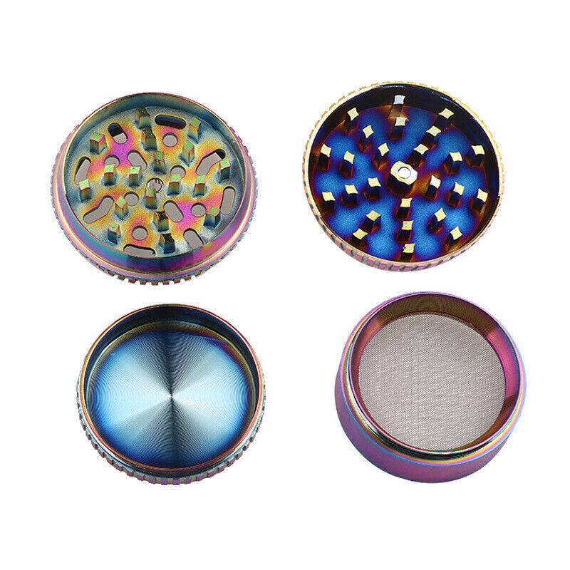 2.5 Inch Large Metal Herbal Herb Spice Smoke Tobacco Grinder Aluminum Crusher US
