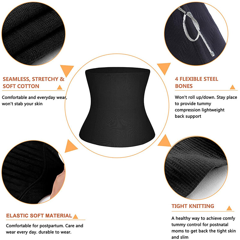 Men Tummy Tuck Belt Abdomen Girdle Slimming Waist Trainer Fat Burner Body Shaper