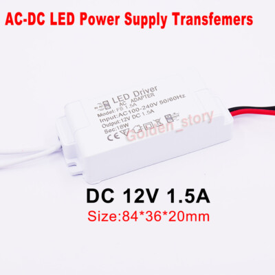 Mini AC-DC Converter 110V 120V 220V 230V to 12V LED Driver Adapter Power Supply