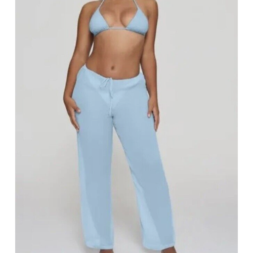 Skims Silk Chiffon Cover UP  Drawstring Pant | Size 2X