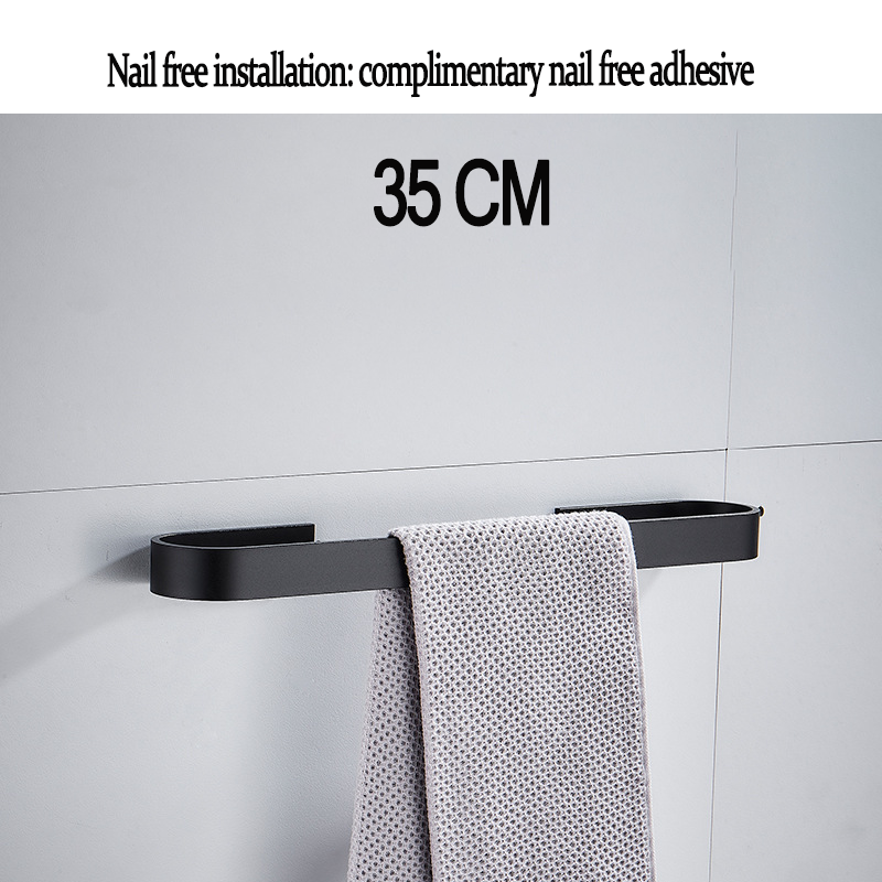 Towel Rail Rack Holder Wall Mounted No Drilling Bathroom Self Adhesive Towel M