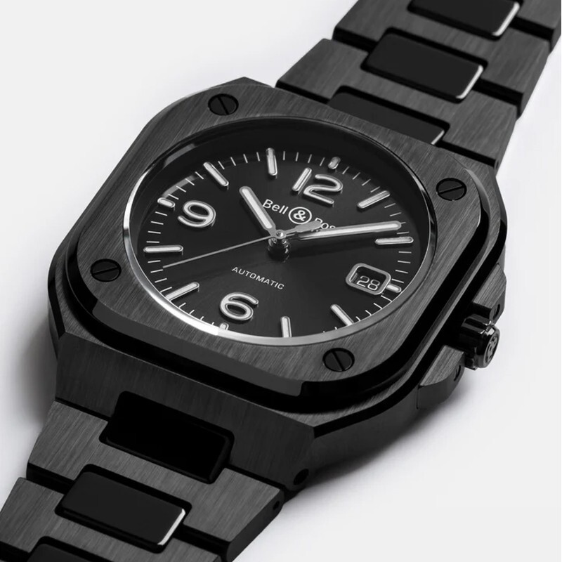 Pre-owned Bell & Ross Br 05 Auto 41mm Black Dial Ceramic Men's Watch Br05a-bl-ce/sce