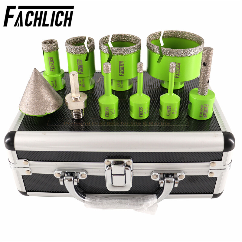 10pcs/box Diamond Drilling Core Bits Marble Ceramic Hole Saw Cutter Granite Tool