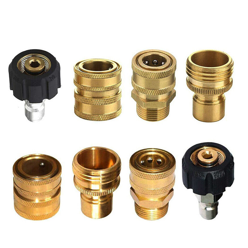 8PCS Pressure Washer Adapter Set Quick Connect Fitting For P