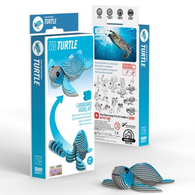 Turtle 3D Cardboard Model Kit Eugy New