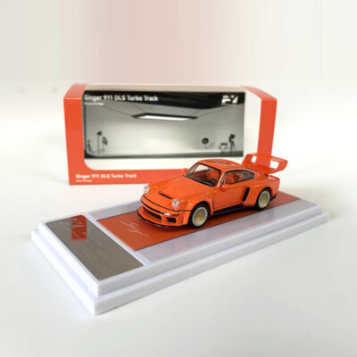 Finclassically 1:64 Model Car Porsche Singer DLS Turbo Sport Collection -Orange