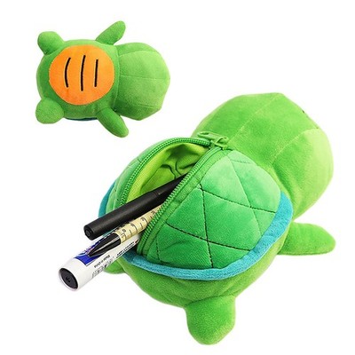 Creative Kawaii Funny Turtle Plush Pen Bag Cute Doll Student Stationery Bag