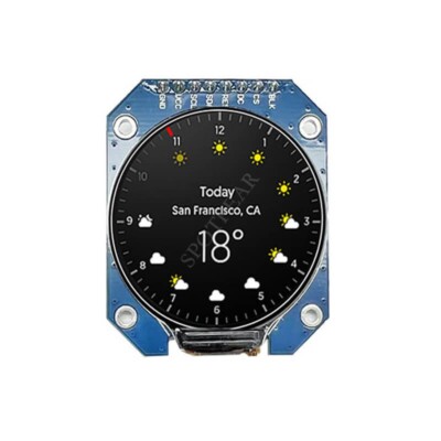 1.28inch Round LCD (D) 240x240 Display SPI For Arduino/STM32/Raspberry Pi