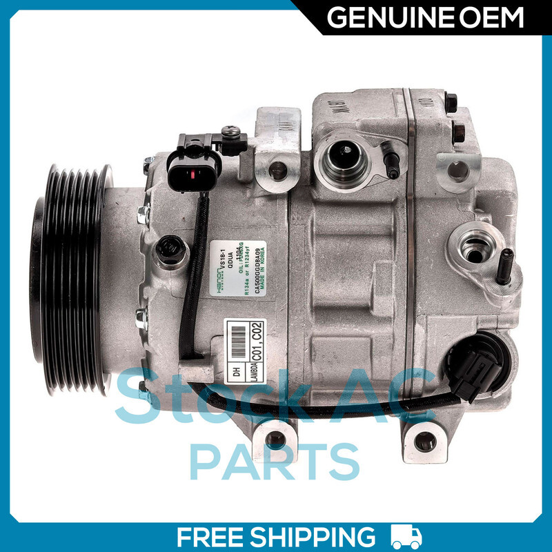 OEM New A/C Compressor for 14-19 Hyundai Genesis G80 G90 OE# 97701-B1000 - Picture 1 of 11