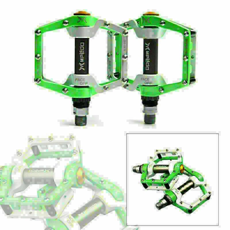 MPEDA Bicycle MTB Road Bike Platform Pedals 9/16" Flat Aluminum Sealed Bearing