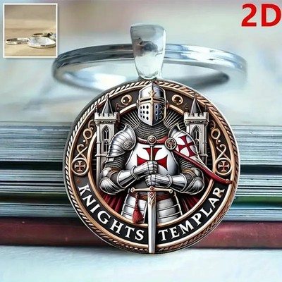 Masonic Knights Templar Key Ring Keyring Freemason Mason Freemasonry Gift