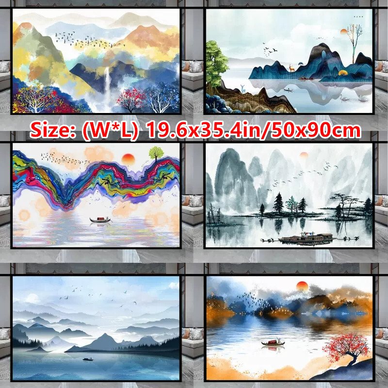 50x90cm Cinese Finestrino Adesivo Vetro Porta Film PVC Privacy Ufficio Stanza