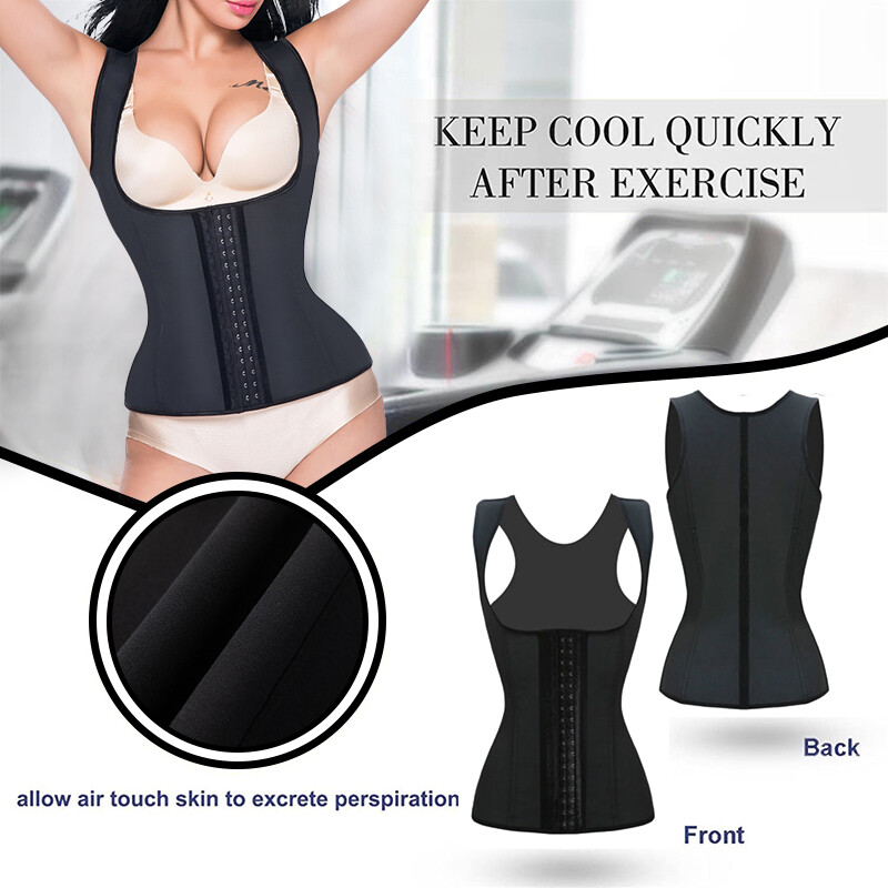 Fajas Sweat Waist Trainer Vest Colombianas Reductoras Sauna Body Shaper Slimming