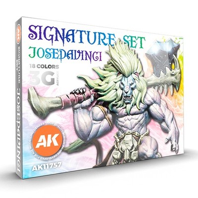 JOSE DAVINCI SIGNATURE SET 18 couleurs essentielles de peinture acrylique pou...