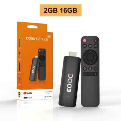 4K Mini TV Stick Android 10 Quad Core ARM Cortex Wifi Streaming Smart TV Box