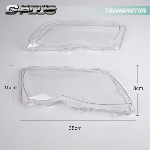 Clear Headlight Headlamp Replacement Lens Fit For BMW E46 3-series 4Door 02-05