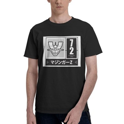 Mazinger Z T Shirt Cotton Tee Men's Short Sleeve