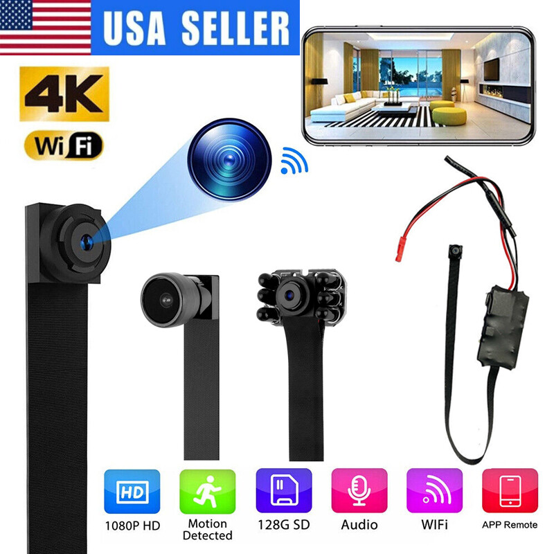 1080P HD 4k Wireless Mini WIFI screw Hidden Nanny Pinhole Spy DIY Camera DVR Cam