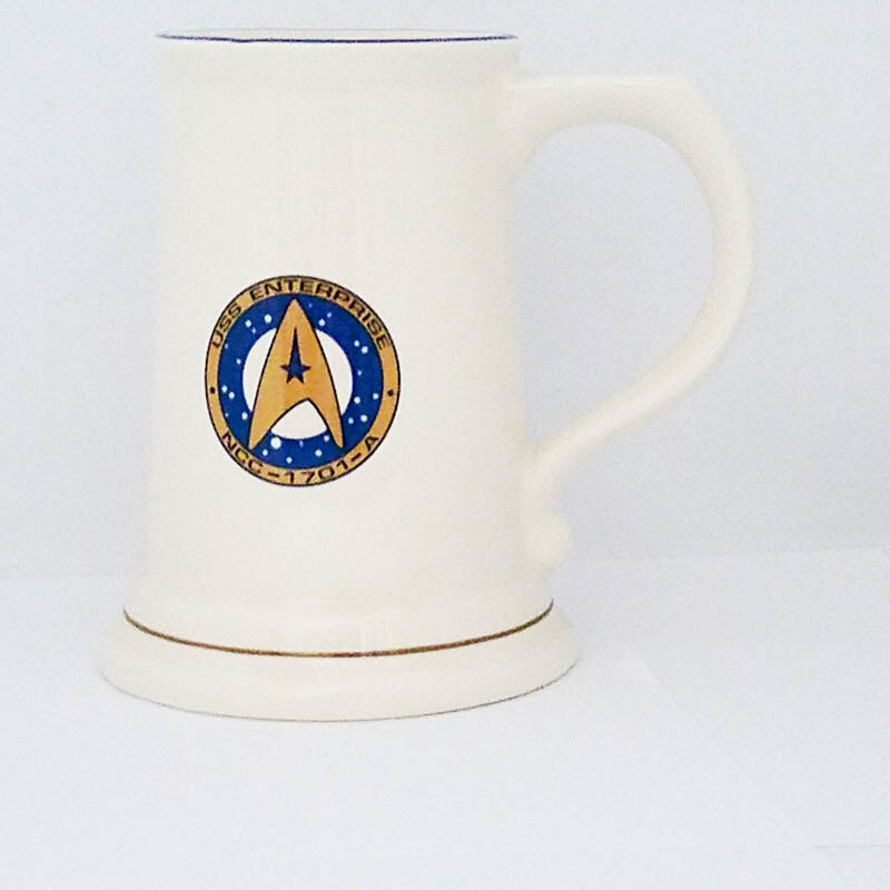 1993 Star Trek USS Enterprise Pfaltzgraff Stein NCC 1701 A Tankard Genuine