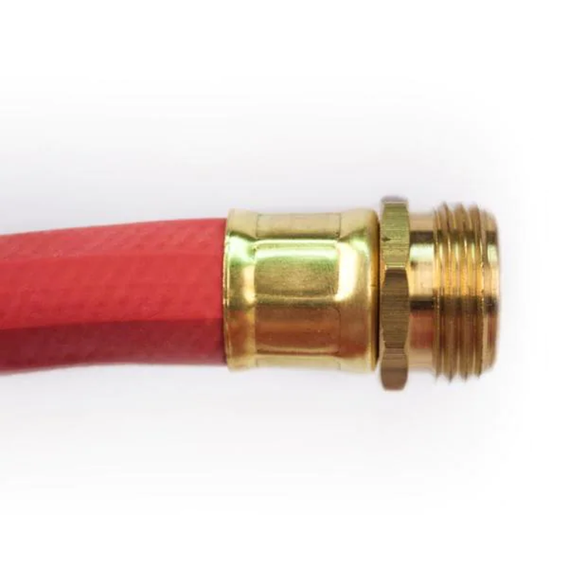 Hot Water Hose 5/8 in. Dia x 50 ft. Red Rubber Commercial Grade Kink Resistant