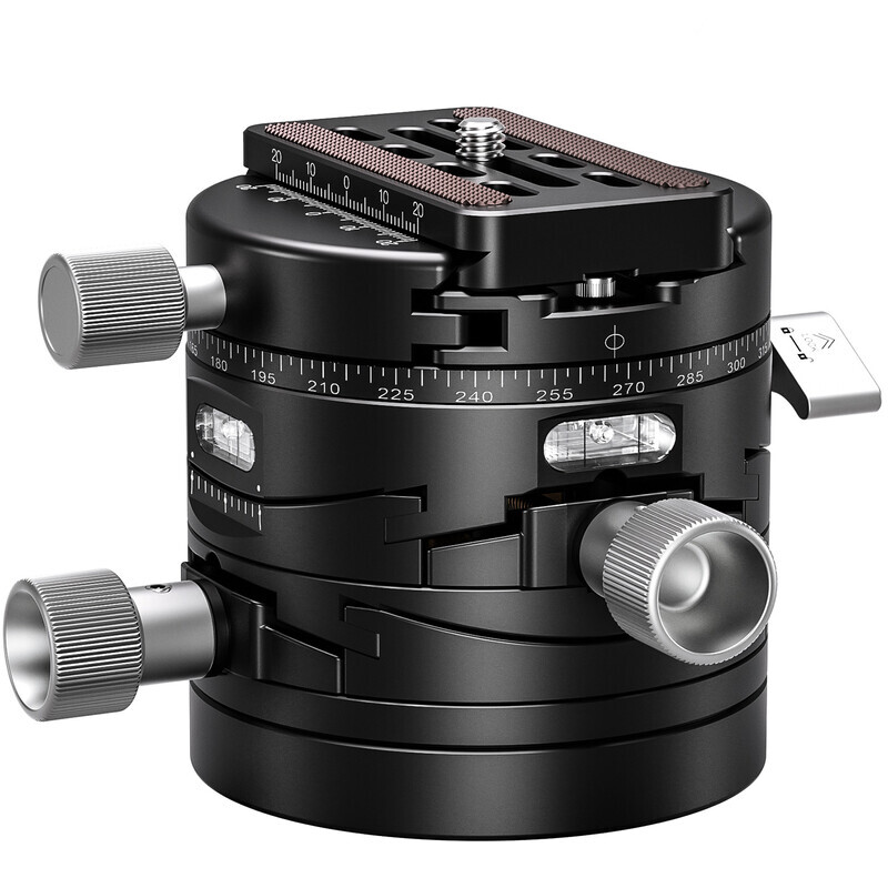 LEOFOTO G20 Geared 3D Leveler Pan and Tilt Head + QR-Plate NP-60
