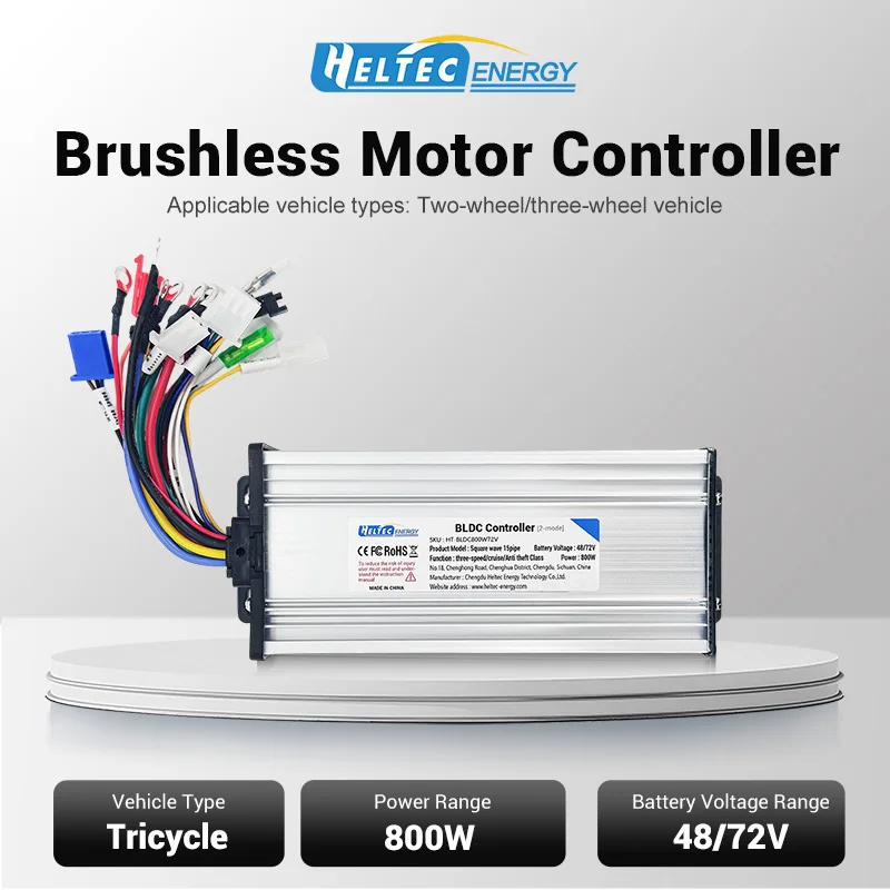 Brush Motor Controller 48V 60V 72V 35A 800W Electric Bicycle Electric Scooter Br