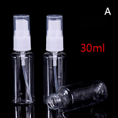 30/50/100ml Clear Empty Spray Bottle Travel Transparent Plastic Perfume Ato=y=_